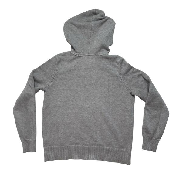 LIFE IS GOOD Yellow Daisy Dog Gray Hooded Sweater Size Small Womens Pullover - Picture 5 of 10